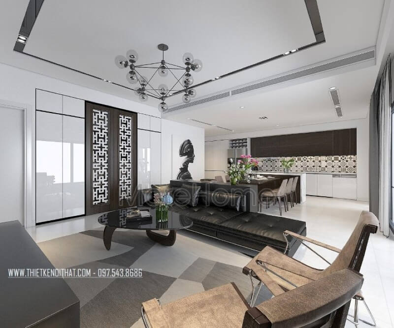 Thiết kế nội thất chung cư Impera Garden trẻ trung Mẫu nội thất chung cư hiện đại đẹp